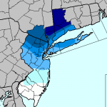 Estimated snowfall totals through 12pm on Friday throughout the area. Stay tuned for official totals and a reanalysis map. 