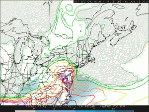 The 00z 6/12 GFS's surface-based CAPE valid for 2 p.m. on Thursday. 