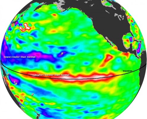 The 2009 El Nino event (Earth Observatory). 