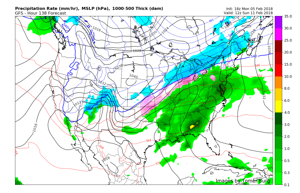 This afternoons GFS model showing the potential for another system to impact the east this weekend 