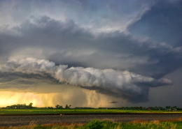 A low-precipitation supercell thunderstorm near Leigh, NE