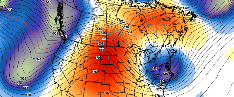 500mb height anomalies 1/9