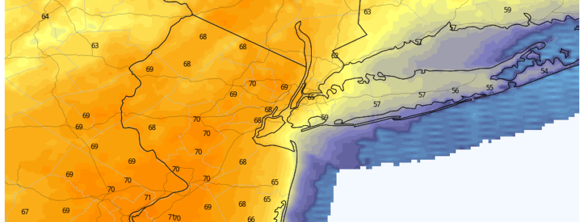 NWS High Temps Saturday