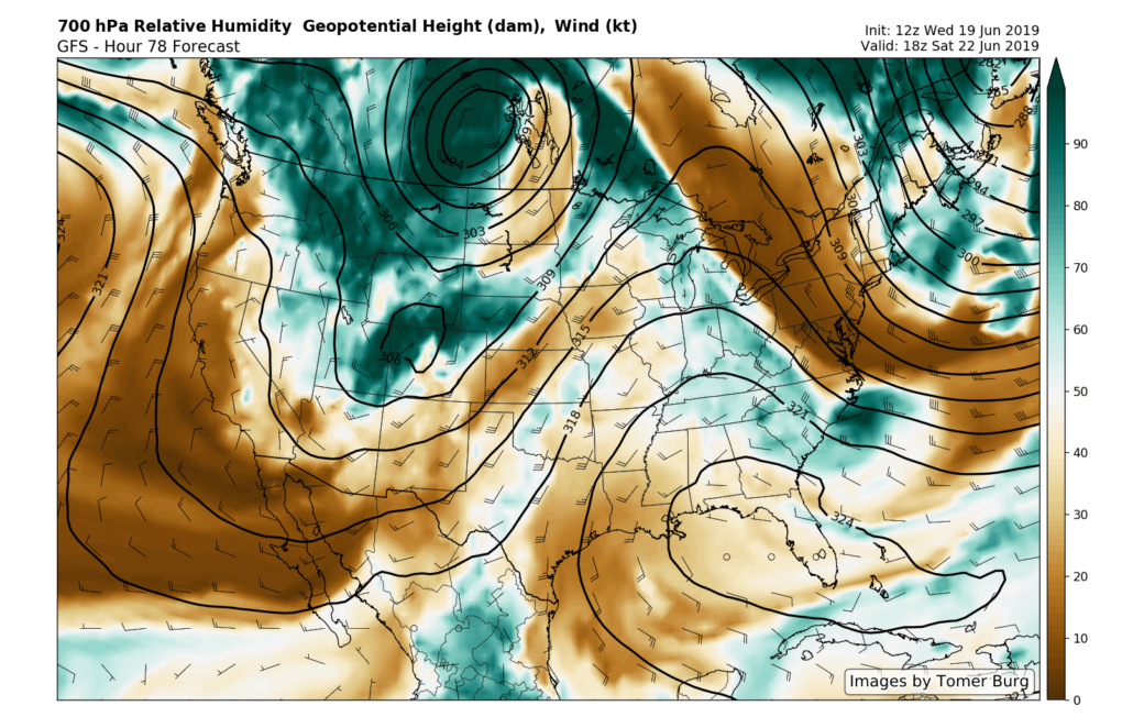 GFS 700mb RH